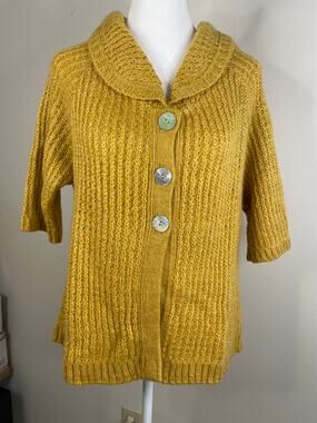 Vintage Dress Barn Gold Sweater Womens size XL